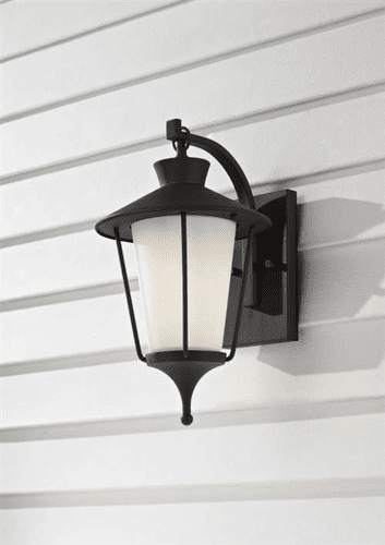 Murray Feiss Hawkins Square 1 Bulb Textured Black Outdoor Lighting OL8401TXB