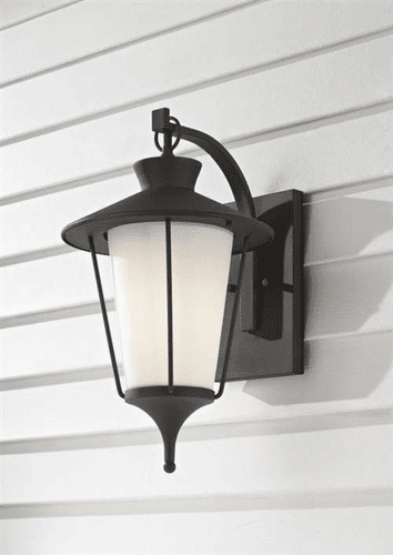 Murray Feiss Hawkins Square 1 Bulb Textured Black Outdoor Lighting OL8402TXB