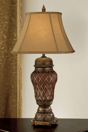 Murray Feiss Independents 1 Bulb Aged Gold Leaf Lamp 9264AGL