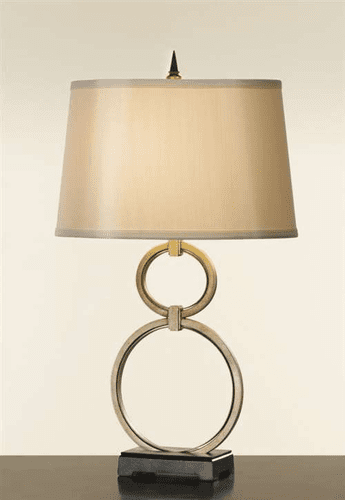 Murray Feiss Independents 1 Bulb Gilded Silver Lamp 9760GS