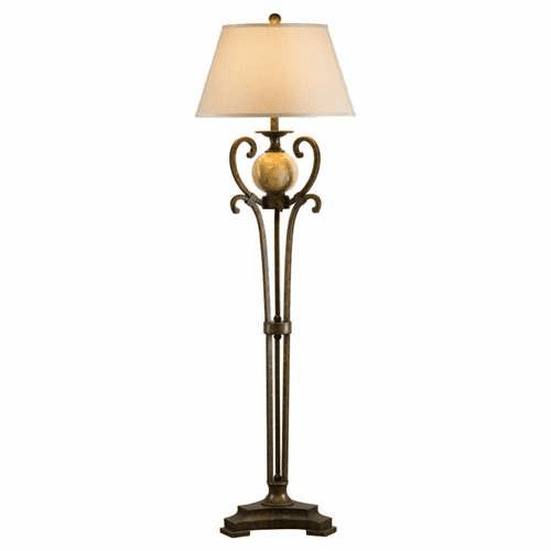 Murray Feiss Independents 1-Light Floor Lamp in Antique Cream/Painted Antique Bronze Finish - FL6256AC/PAB
