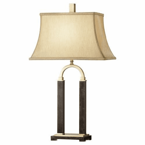 Murray Feiss Isadora 1 Bulb Dark Coffee Bronze / Brown Marble Lamp 10033DCB-BML
