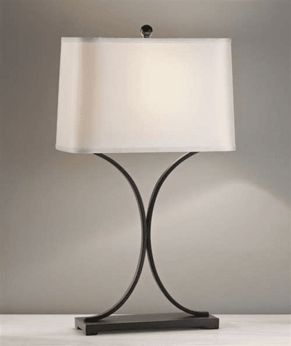 Murray Feiss Jackson 1 Bulb Black Lamp 10060BK