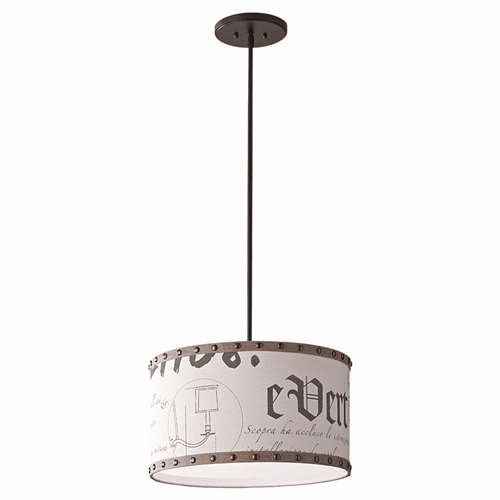 Murray Feiss Jacqueline 1 Bulb Oil Rubbed Bronze Chandelier F2754-1ORB