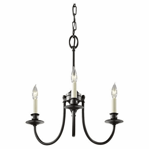 Murray Feiss Jamestowne 3-Light Chandelier in Oil Rubbed Bronze Finish - F2759/3ORB