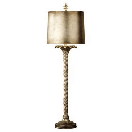 Murray Feiss Keira 1 Bulb Antique Silver Leaf Lamp 10008ASLF