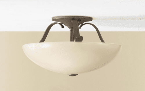 Murray Feiss Kinsey 2-Light Indoor Semi-Flush Mount in Corinthian Bronze Finish - SF263CB