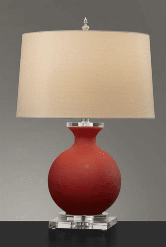 Murray Feiss Lainey 1 Bulb Red Cased Lamp 9734RC