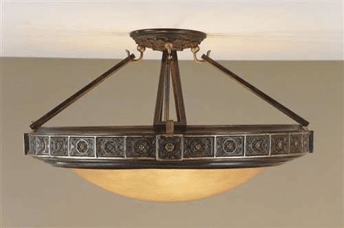 Murray Feiss Medallion 4 Bulb Palladio Semi flushmount SF184PAL