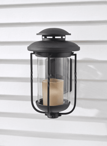 Murray Feiss Menlo Park 1-Light Outdoor Lantern in Textured Black Finish - OL9202TXB
