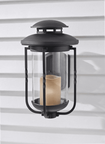 Murray Feiss Menlo Park 1-Light Outdoor Lantern in Textured Black Finish - OL9204TXB