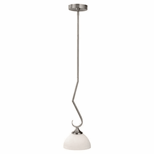 Murray Feiss Merritt 1 Bulb Brushed Steel Chandelier P1221BS