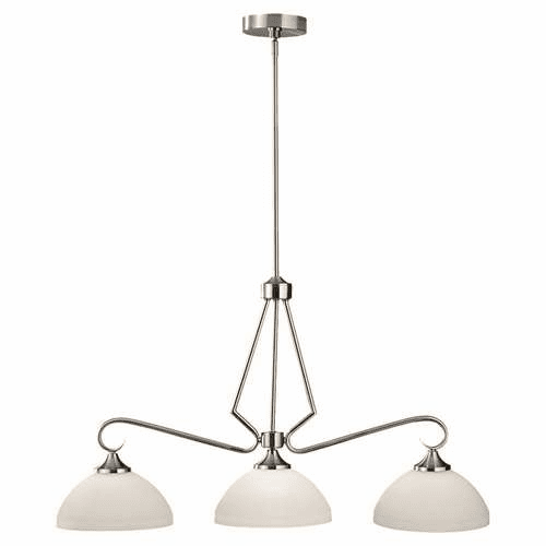 Murray Feiss Merritt 3 Bulb Brushed Steel Chandelier F2654-3BS