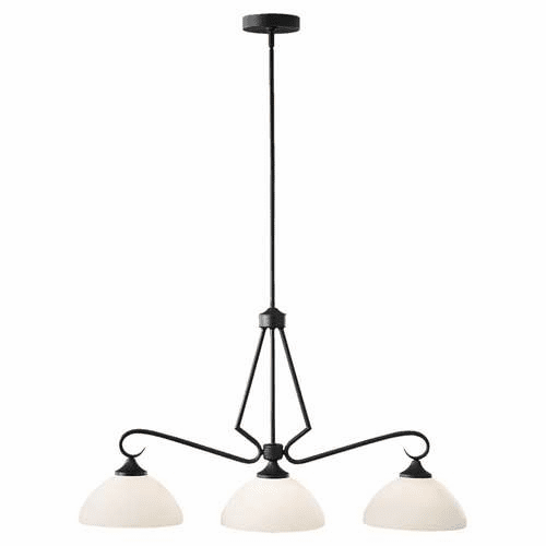 Murray Feiss Merritt 3-Light Island Chandelier in Black Finish - F2654/3BK