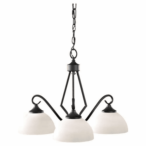 Murray Feiss Merritt 3-Light Kitchen Chandelier in Black Finish - F2655/3BK