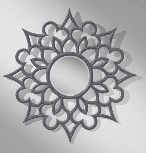 Murray Feiss Mirror in Antique Forged Iron Finish - MR1180AF