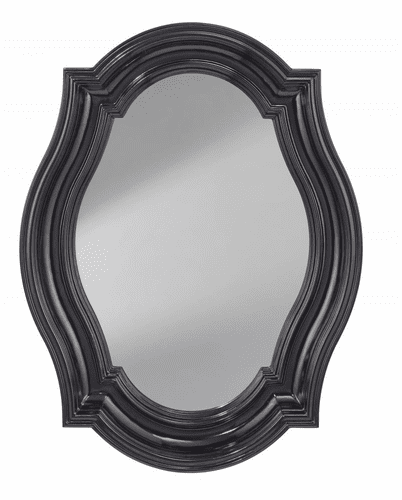 Murray Feiss Mirror in Hi Gloss Black Finish - MR1208HGB
