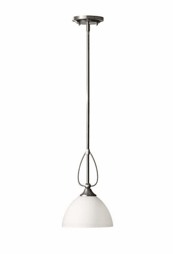 Murray Feiss Morgan 1 Bulb Brushed Steel Chandelier P1256BS