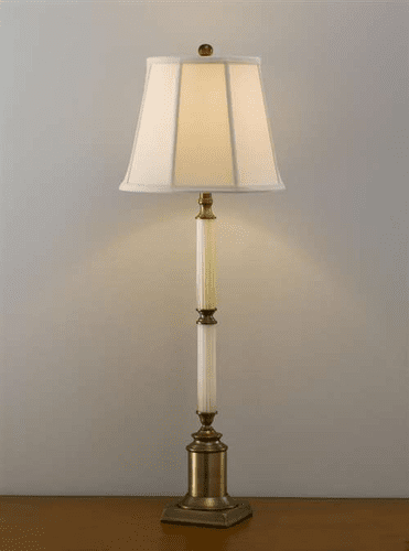 Murray Feiss Myrick 1 Bulb Pearl Glass Lamp 9732PGL