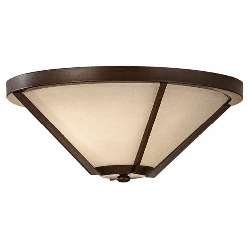 Murray Feiss Nolan 2 Bulb Heritage Bronze Flush Mount Fixture FM365HTBZ