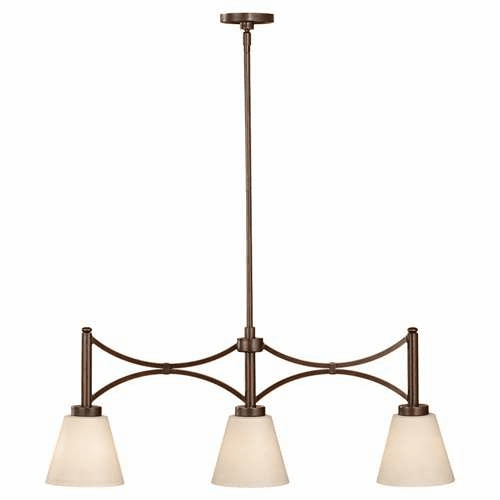 Murray Feiss Nolan 3-Light Biliard Chandelier in Heritage Bronze Finish - F2674/3HTBZ