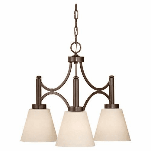 Murray Feiss Nolan 3-Light Kitchen Chandelier in Heritage Bronze Finish - F2672/3HTBZ