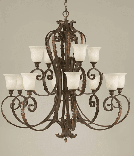 Murray Feiss Normandie Court 12 Bulb Palladio Chandelier F2020-8-4PAL