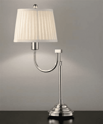 Murray Feiss Plymouth 1 Bulb Polished Nickel Lamp 10099PN