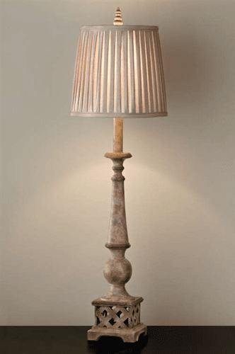 Murray Feiss Privet 1 Bulb Stone Lamp 10122STN