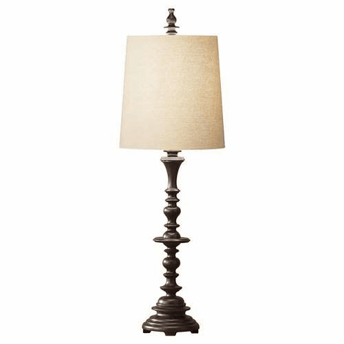 Murray Feiss Sadri 1 Bulb Dark Burlwood Lamp 10015DBLW