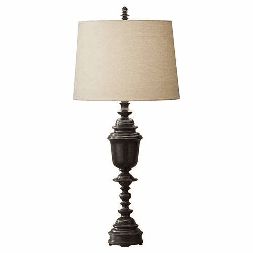 Murray Feiss Sadri 1 Bulb Dark Burlwood Lamp 10017DBLW