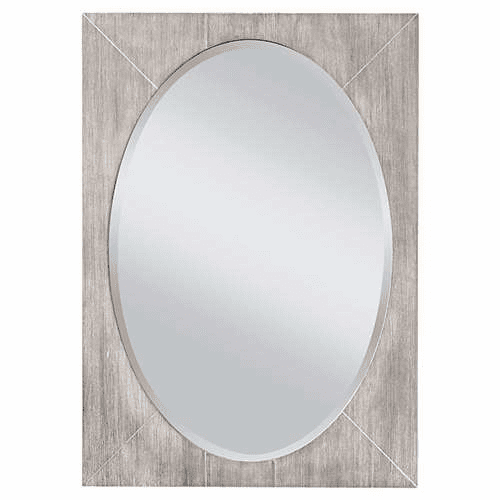Murray Feiss Seaside Mirror in White Wash / Grey Finish - MR1164WWH/GY