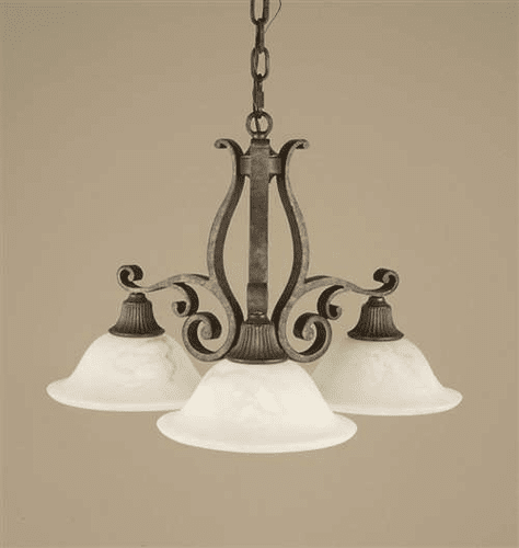 Murray Feiss Seville 3-Light Chandelier in Peruvian Bronze Finish - F1982/3PBR