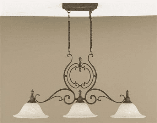 Murray Feiss Seville 3-Light Island Chandelier in Peruvian Bronze Finish - F1981/3PBR