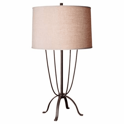 Murray Feiss Shaw 1 Bulb Dark Rustic Iron Table Lamp 10198DRI