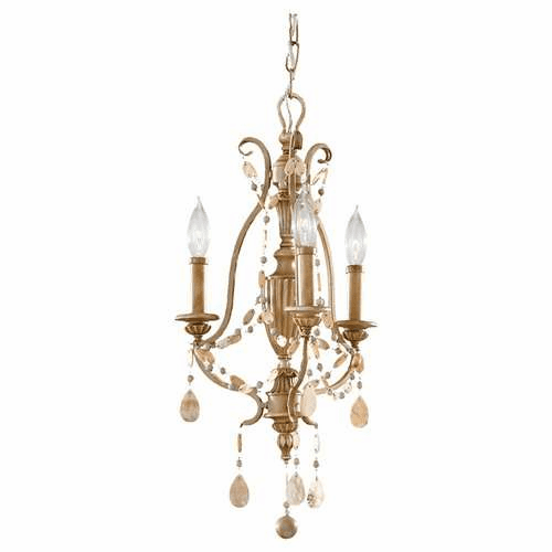 Murray Feiss Simone 3-Light Mini Chandelier in Driftwood Finish - F2576/3DRFW