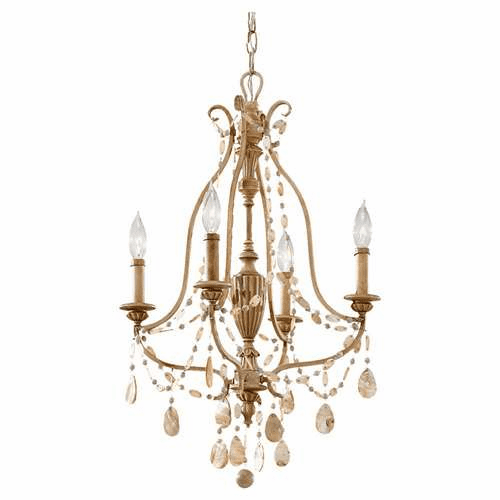 Murray Feiss Simone 4-Light Mini Chandelier in Driftwood Finish - F2574/4DRFW