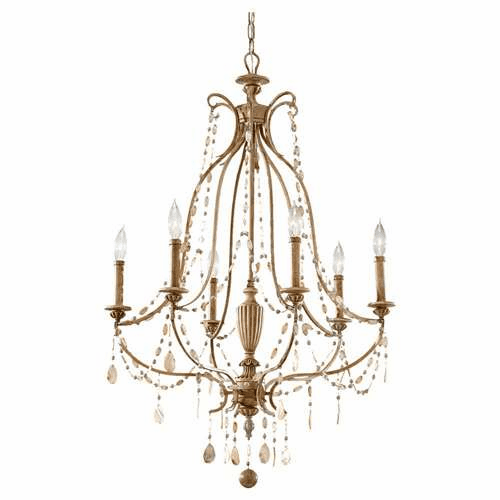 Murray Feiss Simone 6-Light Single Tier Chandelier in Driftwood Finish - F2575/6DRFW
