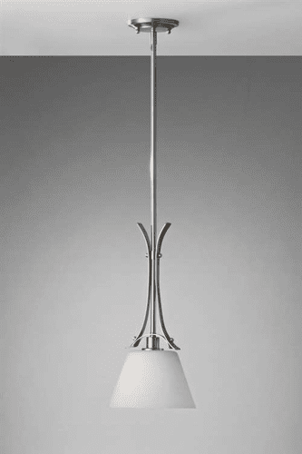 Murray Feiss Spectra 1 Bulb Brushed Steel Chandelier P1255BS