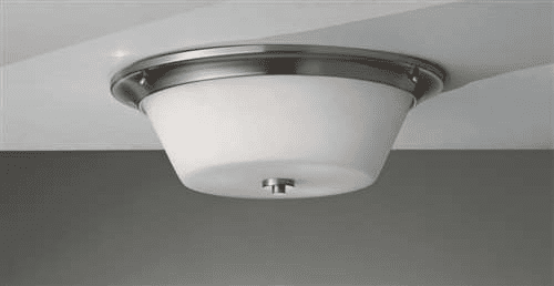 Murray Feiss Spectra 3 Bulb Brushed Steel Flush Mount Fixture FM369BS