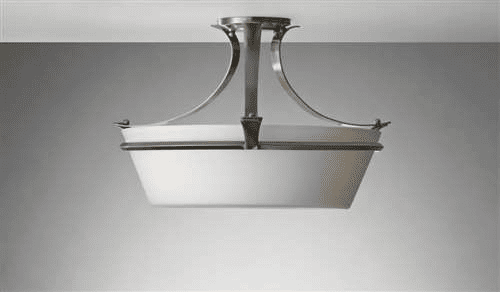 Murray Feiss Spectra 3 Bulb Brushed Steel Semi-Flush Fixture SF302BS