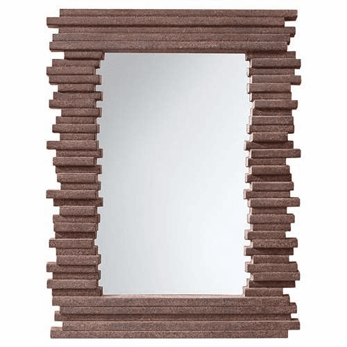 Murray Feiss Stacked Gray Rock Mirror MR1170GR