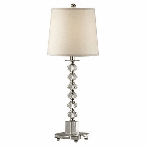 Murray Feiss Sylus 1 Bulb Polished Nickel Lamp 10057PN