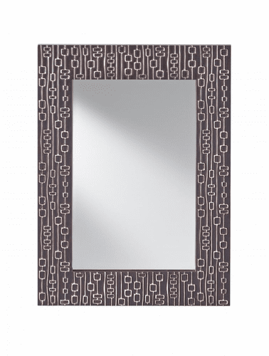 Murray Feiss Tessuto Mirror in Mahogany W/ Hi-Light Finish - MR1198MHGHL