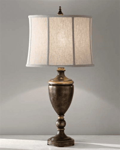 Murray Feiss Thomlinson Place 1 Bulb Midnight Silver Lamp 10131MSVR