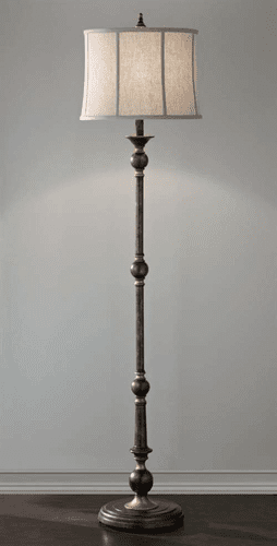 Murray Feiss Thomlinson Place 1 Bulb Midnight Silver Lamp FL6292MSVR