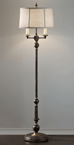 Murray Feiss Thomlinson Place 2 Bulb Midnight Silver Lamp FL6293MSVR