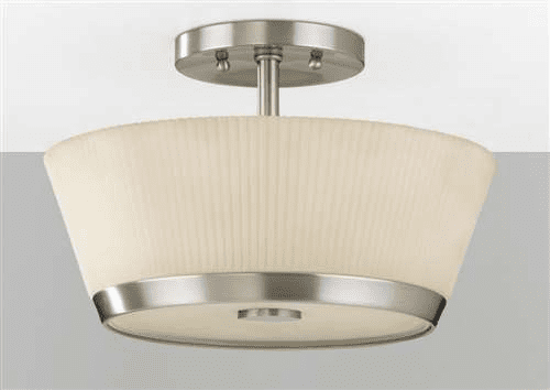 Murray Feiss Tribeca 2 Bulb Brushed Steel Semi flushmount SF267BS