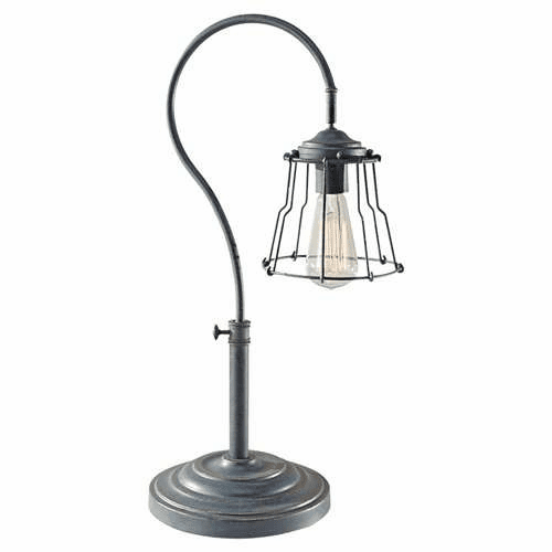 Murray Feiss Urban Renewal 1 Bulb Antique Forged Iron Table Lamp 10194AF