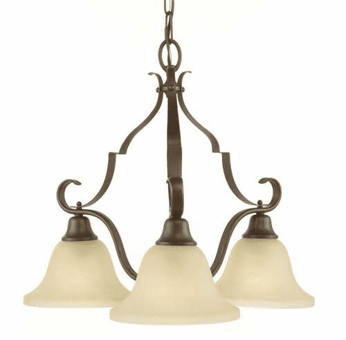 Murray Feiss Vista 3-Light Chandelier in Corinthian Bronze Finish - F2036/3CB